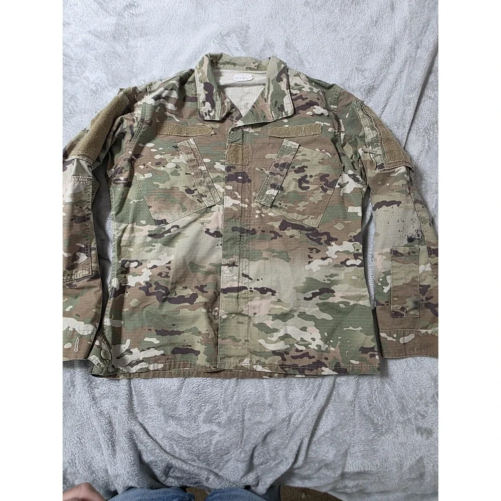 Army Combat Uniform ACU Jacket Mens Medium Regular Multicam Camo Military